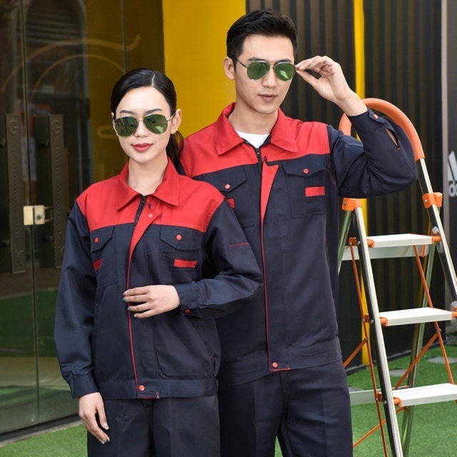 Men Working Overall Dust Proof Coverall Wear Resistant Multi Pocket Waist Zipper Repair Mechanical Jumpsuits Work Uniform