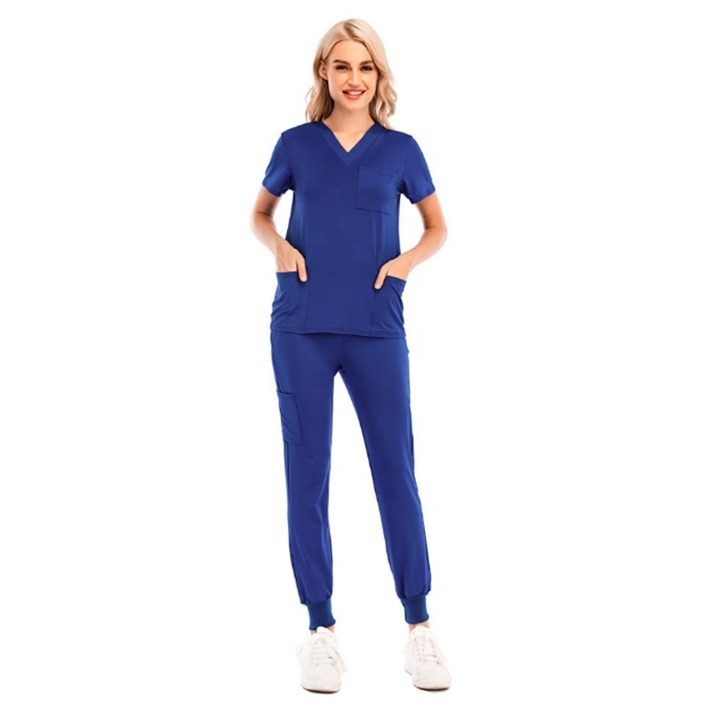 Workwear Stretch Scrubs Uniforms Sets Polyester Spandex Sets Nurse Scurbs Uniforms Medical Scrub Uniform Sets Dropshipping