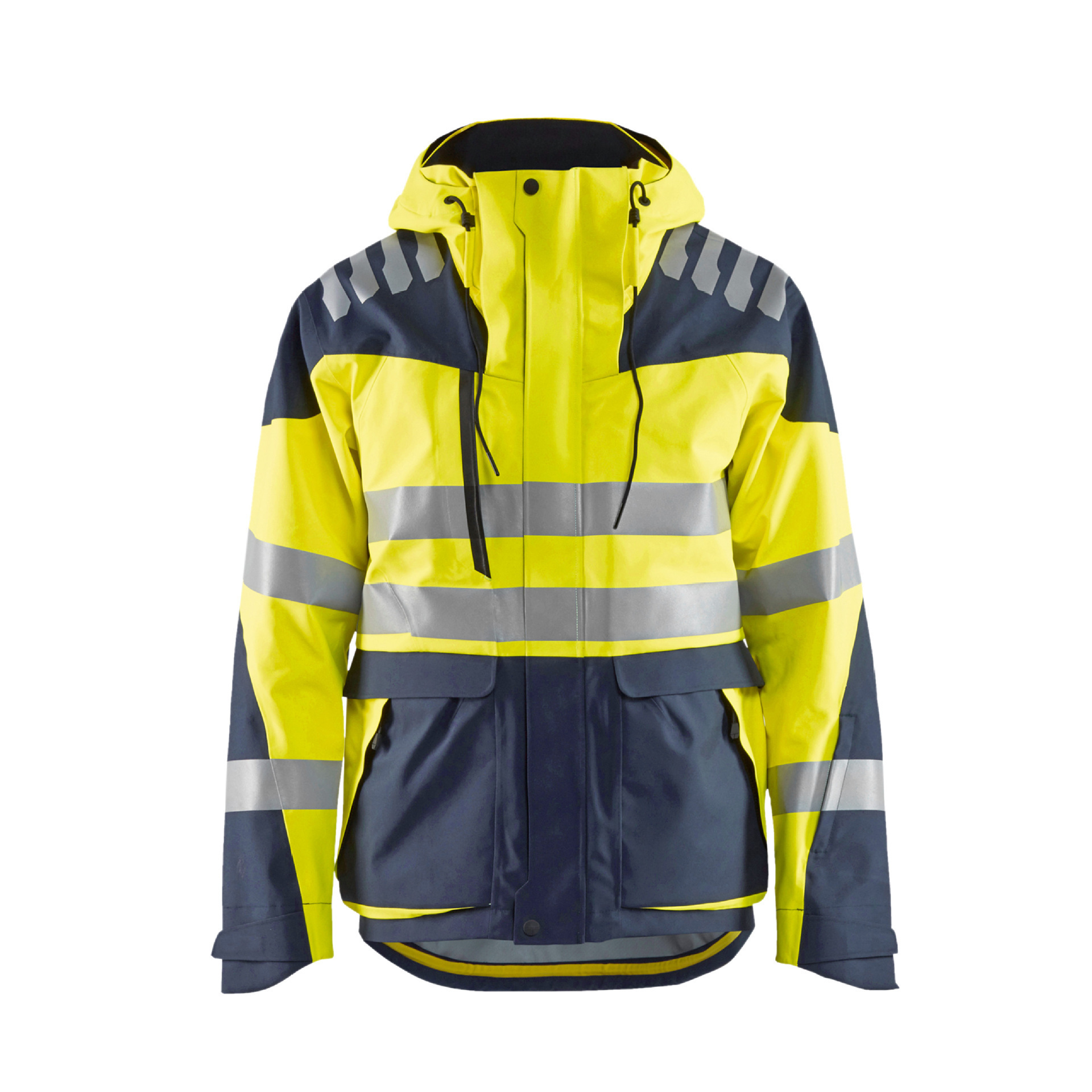 Construction Hi Vis Long Sleeve Safety yellow Jacket Reflective