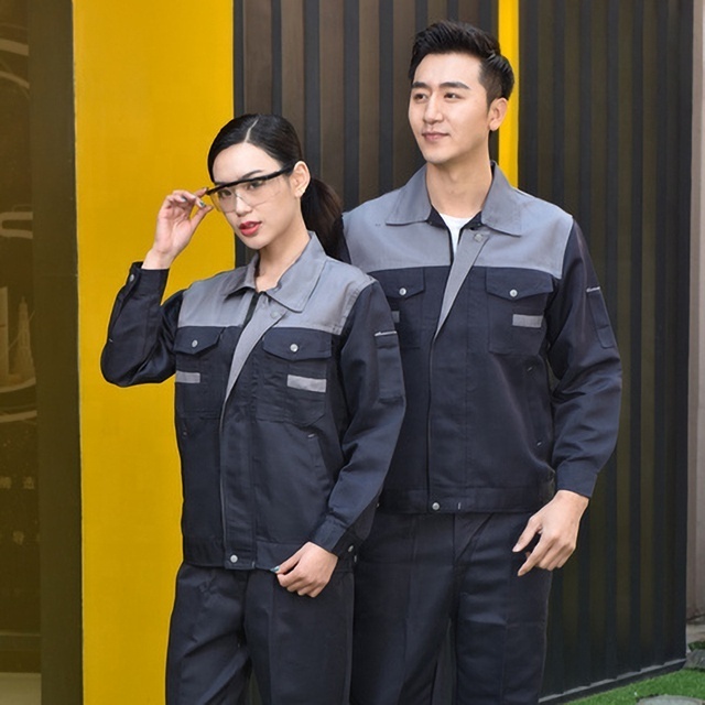 Working Clothes For Men Workwear Jacket And Pants Repairman Auto Mechanics Coveralls Workshop Work Clothing Labor Uniforms