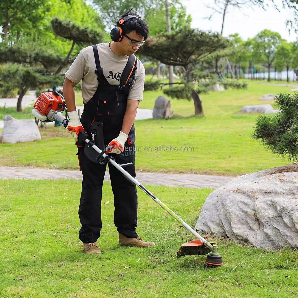 2 stroke engine  52cc garden petrol gas gasoline shoulder weed grass trimmer brush cutter machine artificial  with spare parts