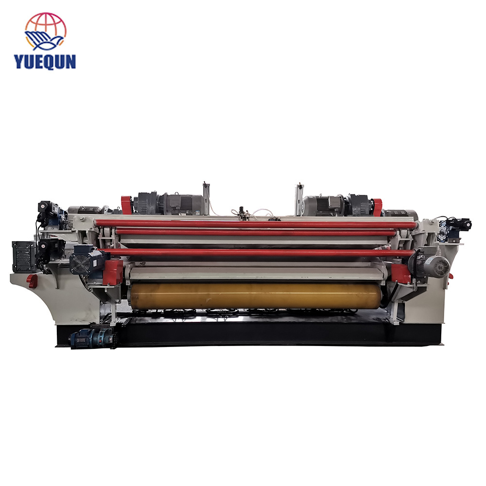 Wood veneer rotary cutting lathe spindless veneer peeling machine for plywood production line