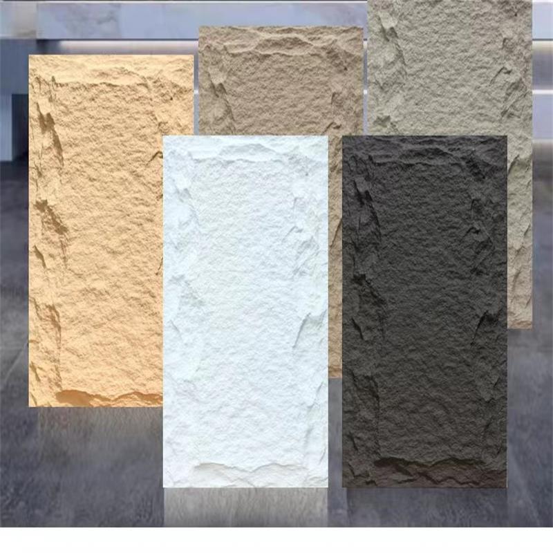 Wholesale custom PU decorative imitation stone fiber cement concrete wall panels sold well