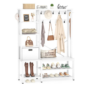 White Hall Tree clothes stands shoe racks$Stands Coat rack