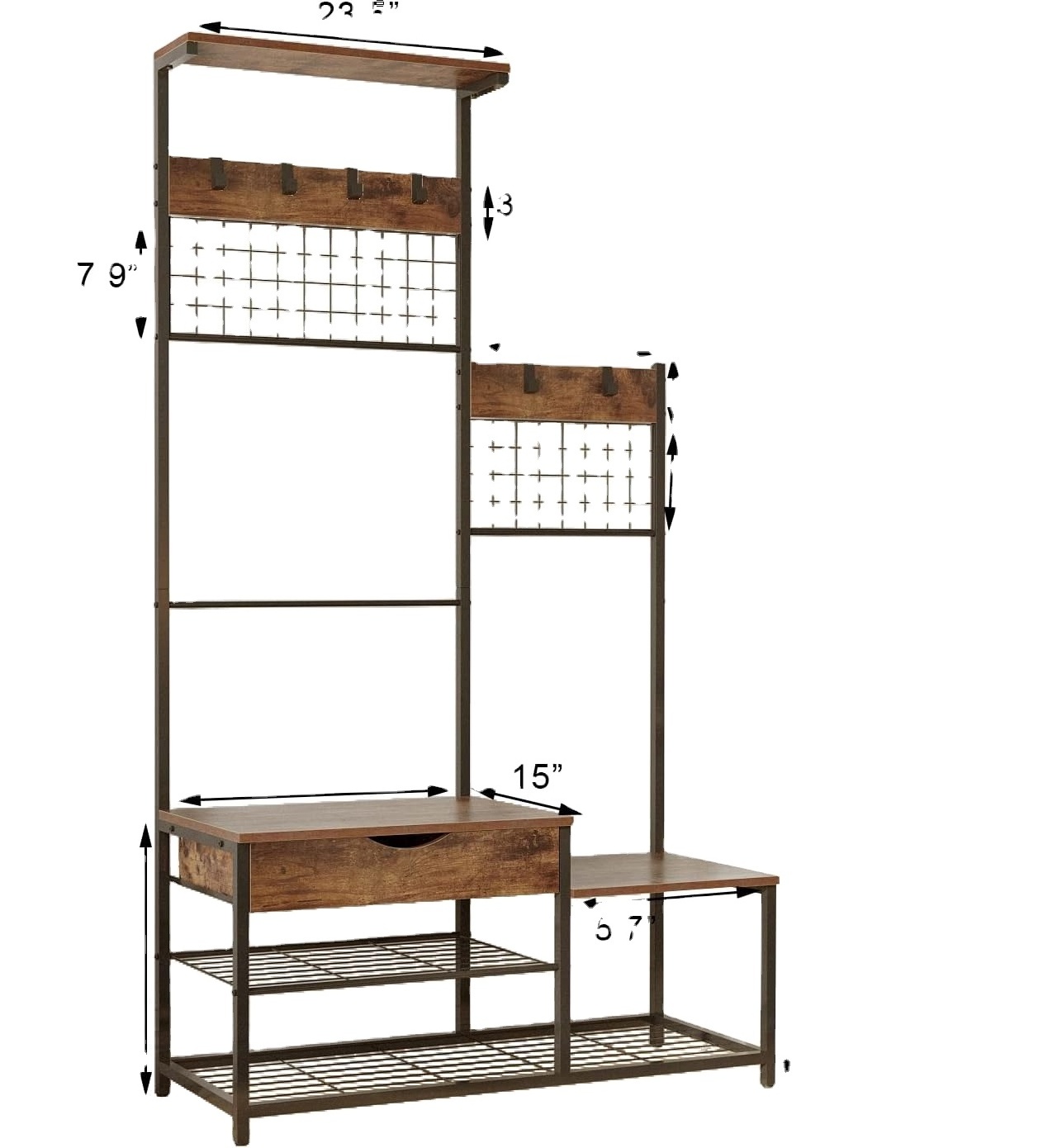 large entryway storage with hall tree shoe bench a Coat Rack Entryway Bench  with Storage Drawer