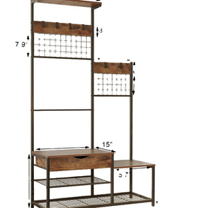 large entryway storage with hall tree shoe bench a Coat Rack Entryway Bench  with Storage Drawer