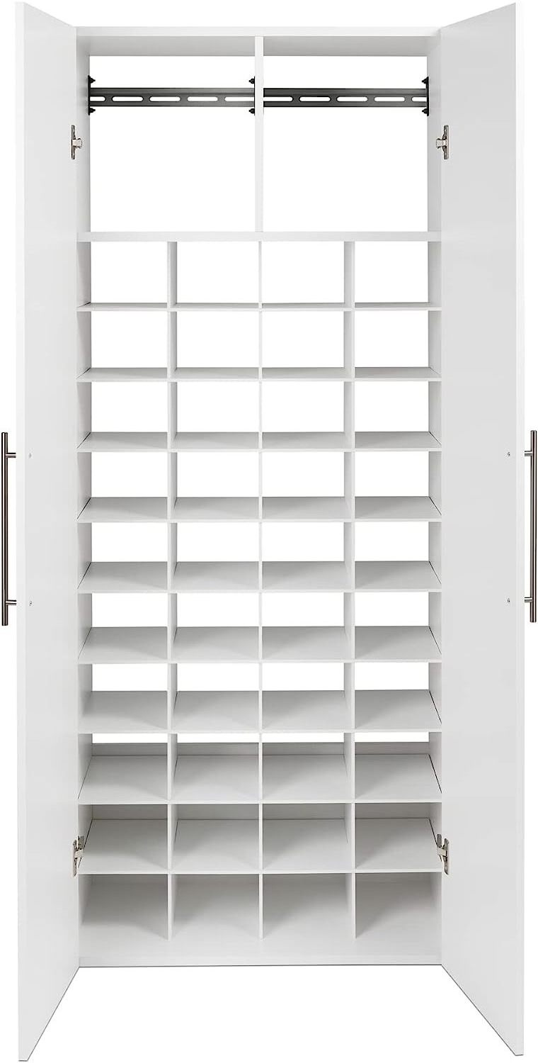 Wooden HangUps  Wall mounted shoe rack Cabinet Storage White shoes cabinet modern wooden furniture storage