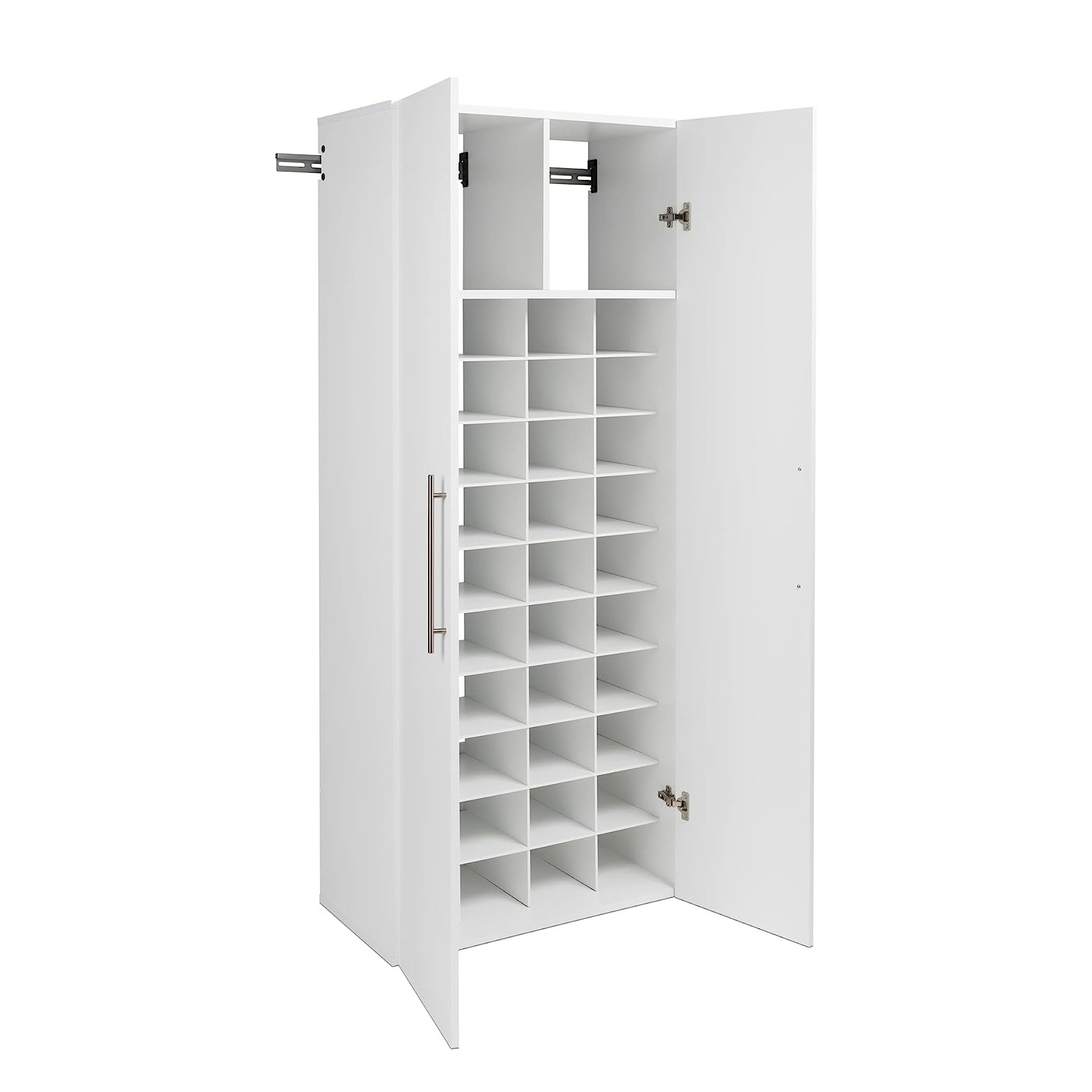 Wooden HangUps  Wall mounted shoe rack Cabinet Storage White shoes cabinet modern wooden furniture storage