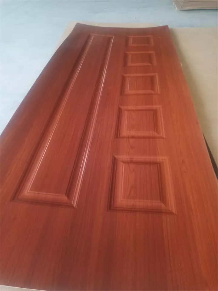 natural wood veneer door skin mdf  moulded skin door mdf moulding wardrobe door panel