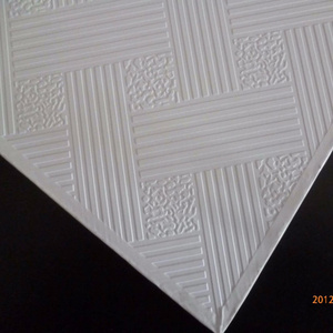 Gypsum Ceiling / PVC Plaster Ceiling Board / Vinyl Faced Gypsum Ceiling Tiles for false ceiling with ceiling t grids