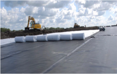 Adhesive HDPE Geomembrane Stitched Geotextile Pond Liner Composite Geomembrane