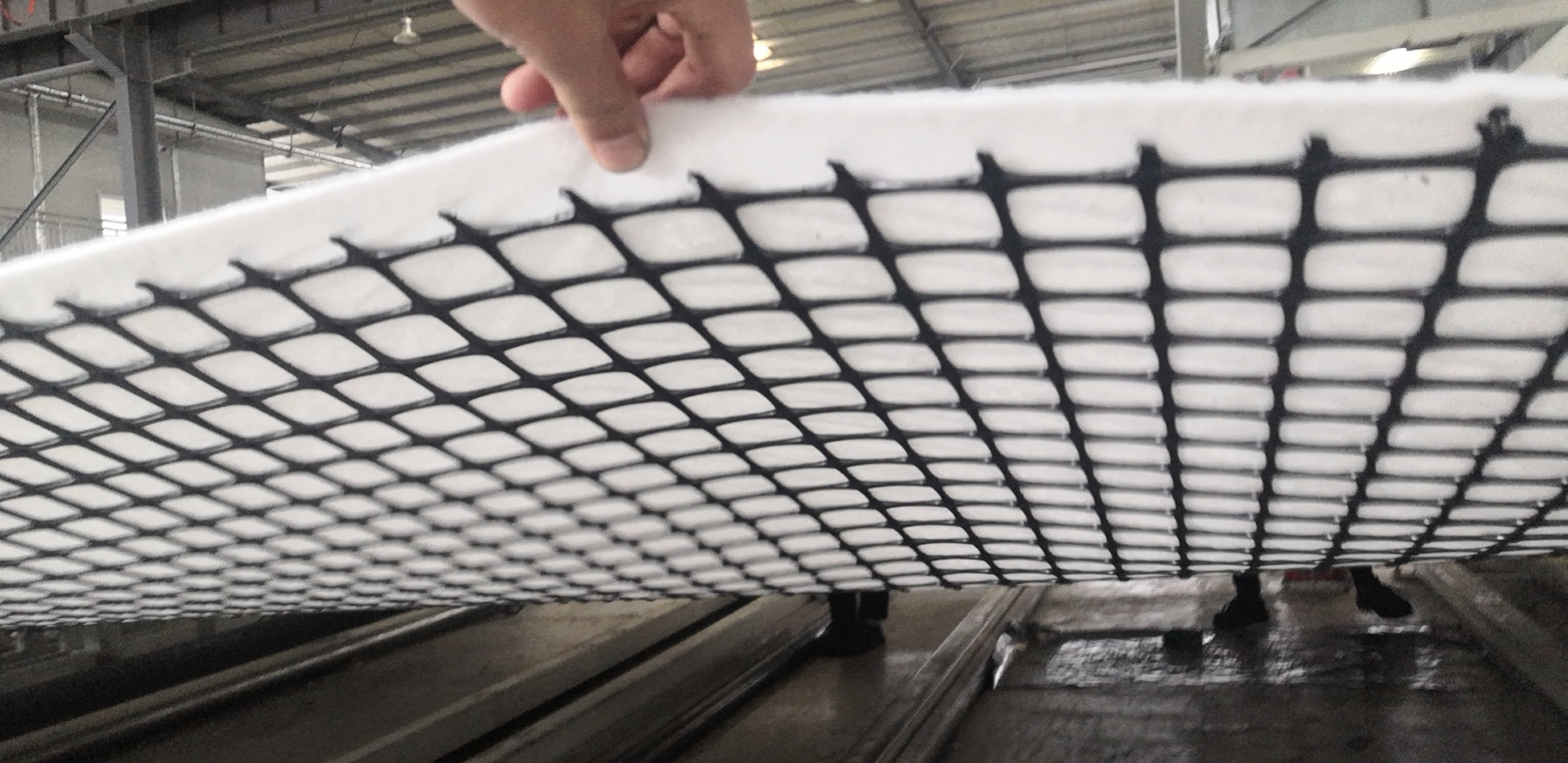 PP Plastic geogrid geotextile composite biaxial geogrid road paving bridge highway construction geotextile composite geogrid