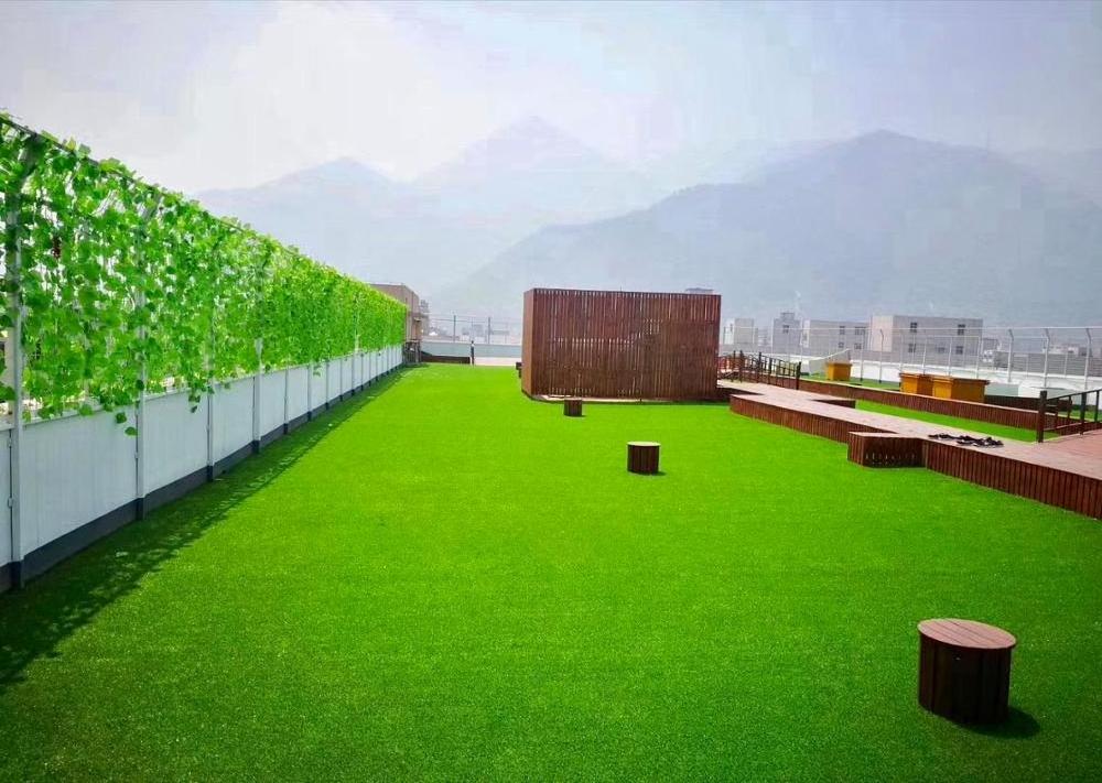 Garden artificial grass tile outdoor decorative interlocking Grass