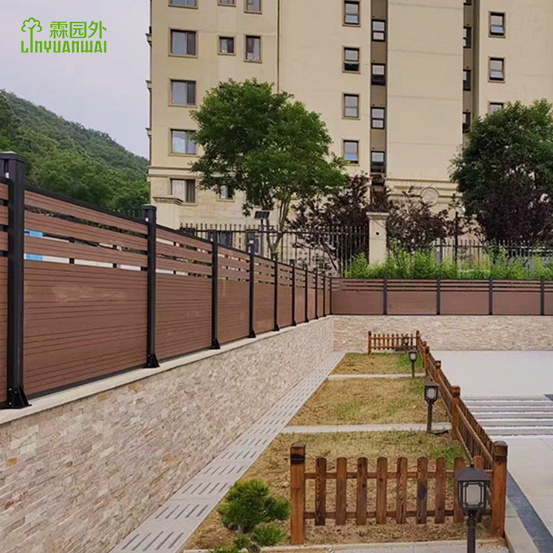 Linyuanwai Garden Used house fence wall small private fireproof vinyl privacy fence