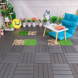 Quick-Build WPC Decking  Outdoor Interlocking Patio Deck Tiles Garden Floor