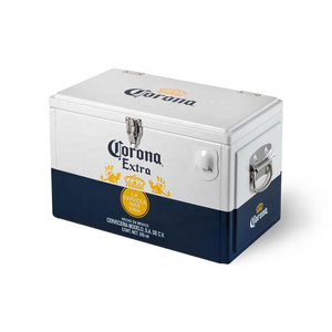 20 Liter vintage corona metal ice cooler cooling box