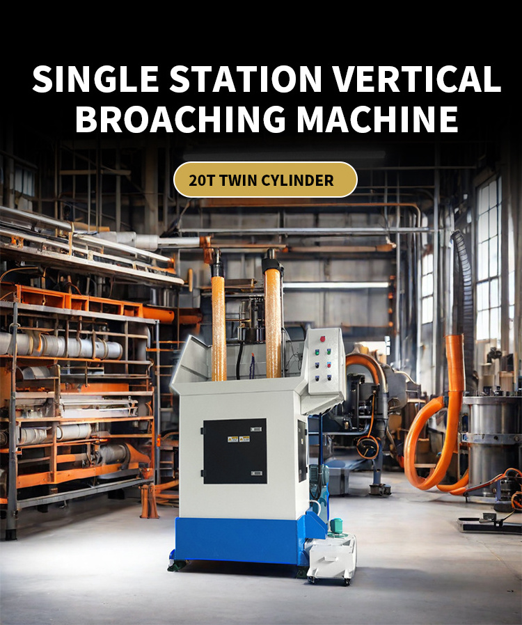 Spline special hole vertical hydraulic broaching machine can be sold in broaching factory