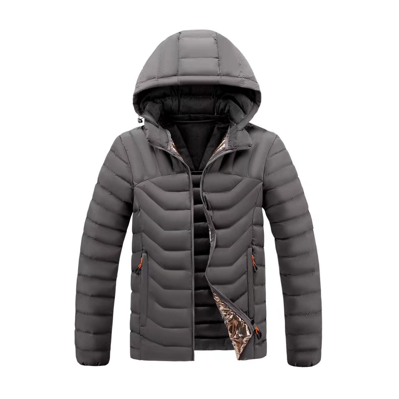 Men Puffer Jacket Quick Dry Warm Wind Break Outdoor Padded Jacket Customized