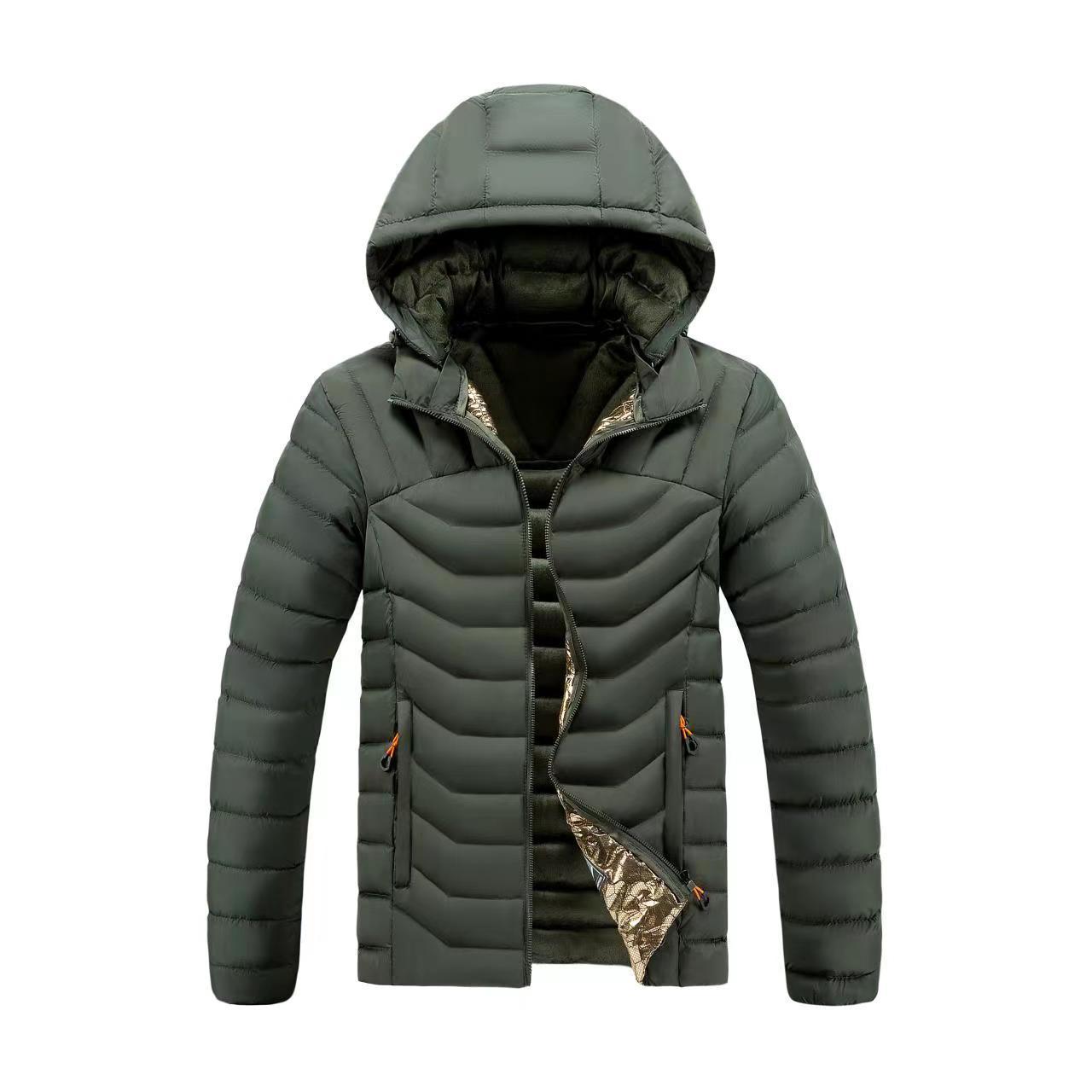 Men Puffer Jacket Quick Dry Warm Wind Break Outdoor Padded Jacket Customized