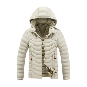 Men Puffer Jacket Quick Dry Warm Wind Break Outdoor Padded Jacket Customized