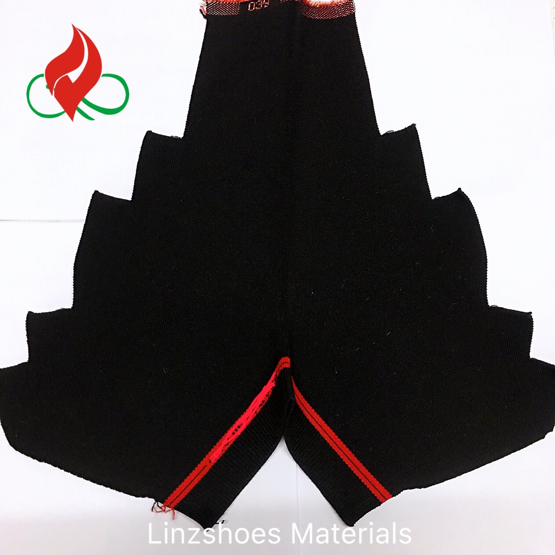 LNZ-F011 Sock1 Black/red Fly Weave Sock Casual flat Shoes Latest Fashion Lady Shoes Upper