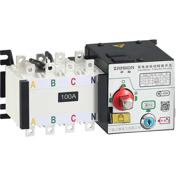 PC Din Rail 3P 4P 800A To 1600A Intelligent ATS Dual Power Smart Automatic Transfer Switch For Solar Power System