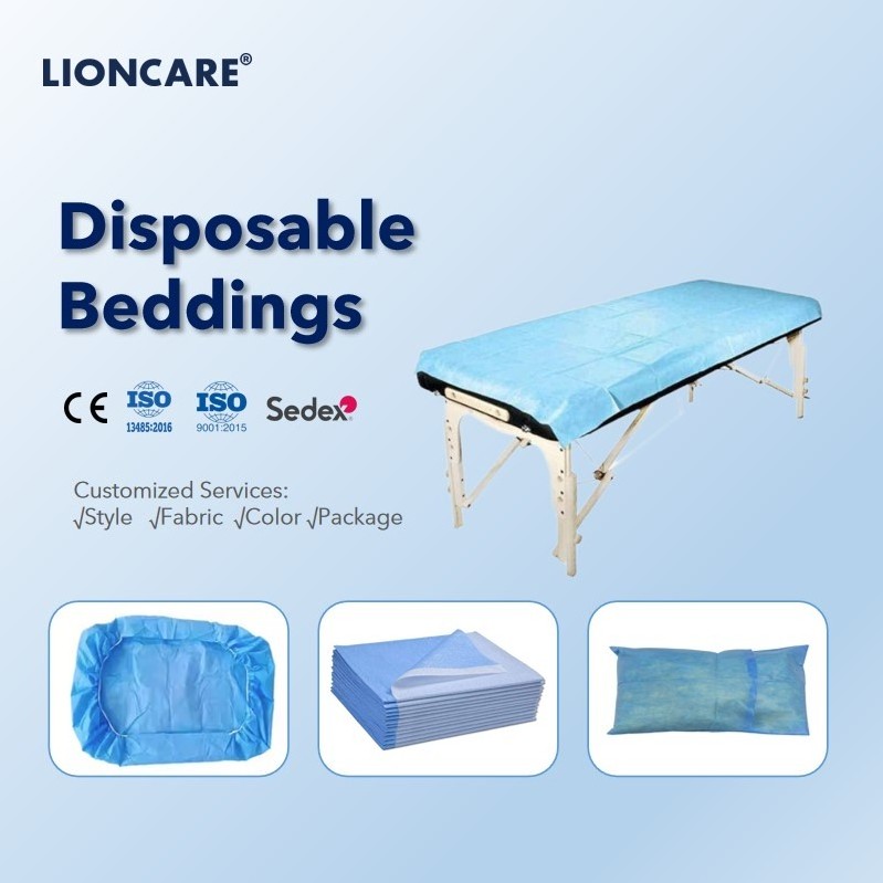 CE Class I Non Woven Medical Disposable Fitted Bed Sheet for Hospital