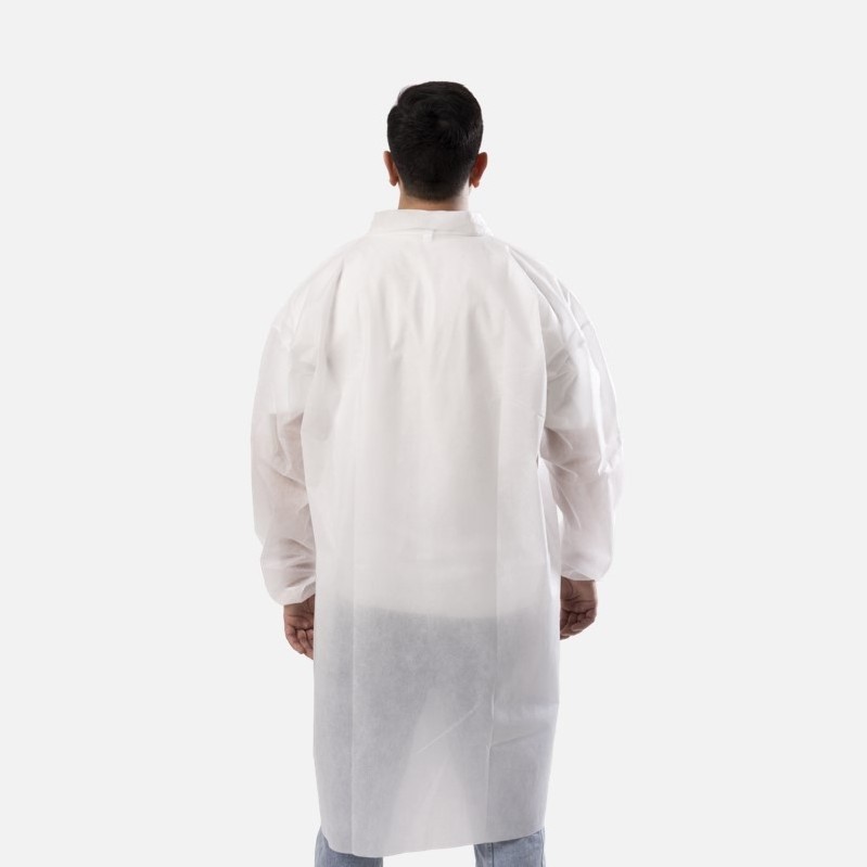 Nonwoven Lab Coats Wholesale Laboratory Gowns Batas De Laboratorio Doctor Waterproof Disposable Labcoats