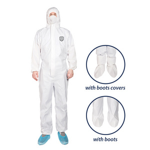 Wholesale Type 5 6 EN 14126 Chemical Protection Suit Waterproof And Anti-static PPE Suit