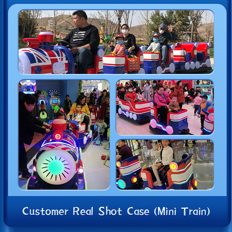 Hot Sell Amusement electric trains Park Children Trackless Small Trackless Cars Children'S Train Amusement Park Trackless Train