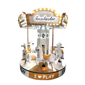 Factory Price Musical Carousel  For Sale Carnival Amusement Park Carousel Rides 6 Seats Mini Carousel Ride