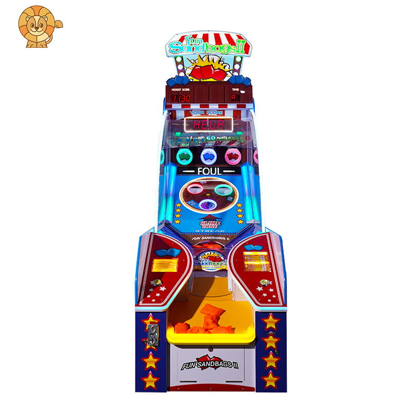 Factory Direct Price Indoor coin operated arcade Fun Sandbags Carnival Lottery Machine Throwing Sandbag Game Machine