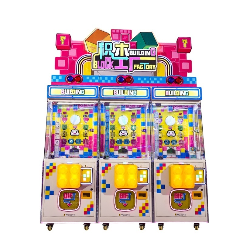 New Arrival Prize Machine Building blocks Pusher Prize Gift Machine Push Building blocks Win Prize Game Machine