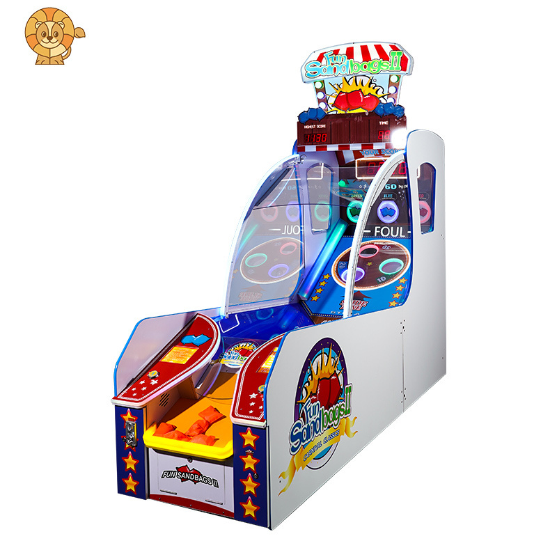 Factory Direct Price Indoor coin operated arcade Fun Sandbags Carnival Lottery Machine Throwing Sandbag Game Machine