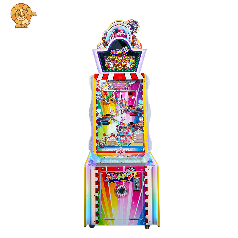 Wholesale Universal clown Coin Pusher Arcade Ball Shooting Coin Operated Lottery Ticket Games Machine Redemption Game Machine