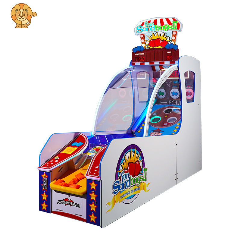 Factory Direct Price Indoor coin operated arcade Fun Sandbags Carnival Lottery Machine Throwing Sandbag Game Machine