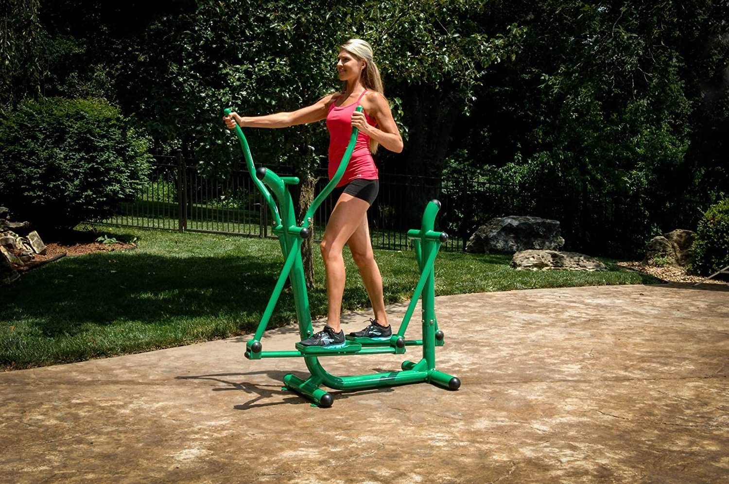 Stamina Outdoor Fitness Cheap Galvanized Steel Park Weatherproof Steel Elliptical Cross Trainer Outdoor Fitness Equipment