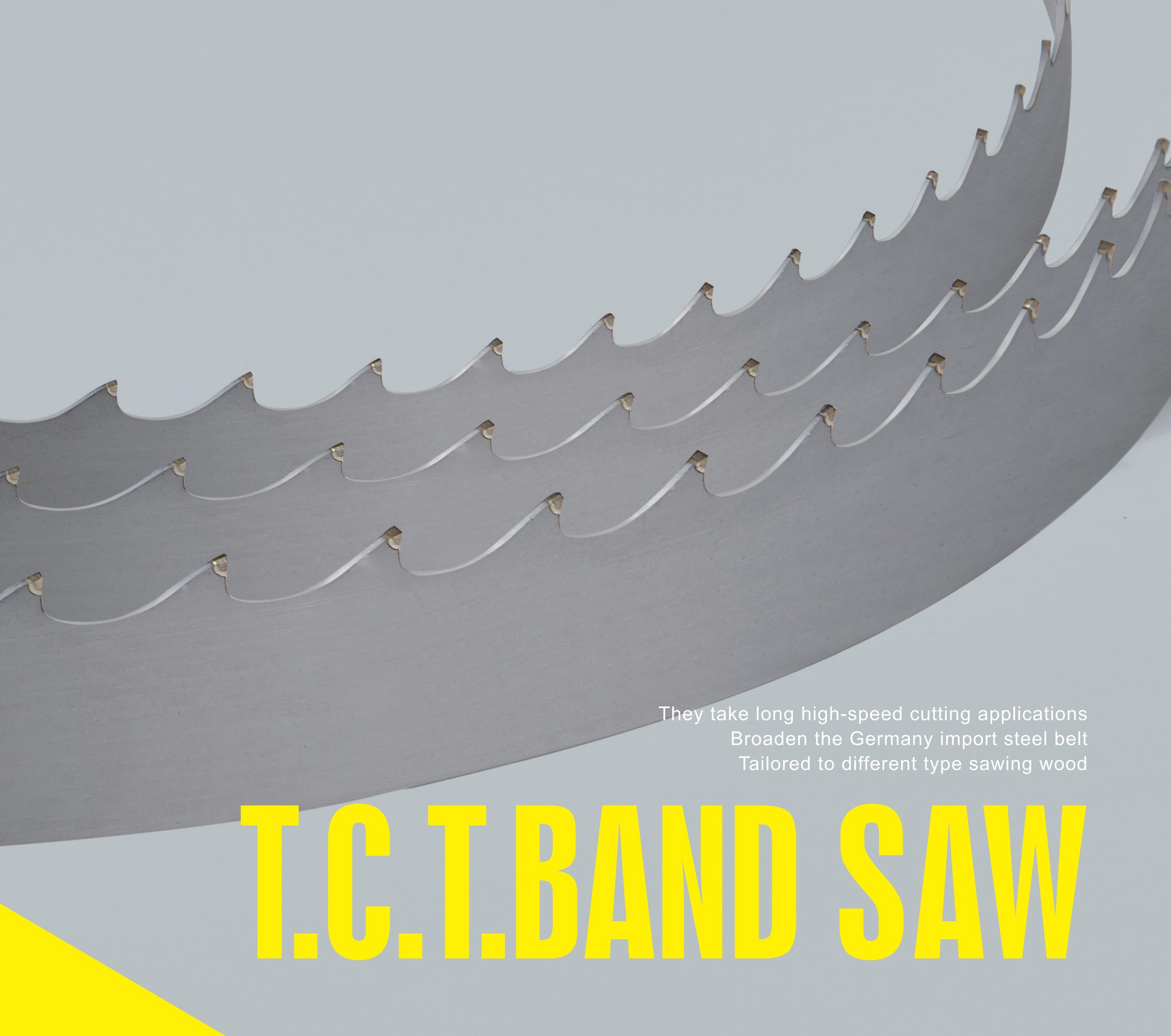 High Quality Welded Sawmill Carbide Tip Wood Band Saw Blade For Hard Wood