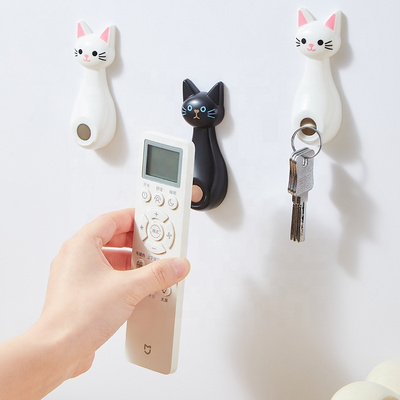 2023 New Cute Multi-function Cat Magnetic Refrigerator Sticker Fridge Magnet Hanging Hook Refrigerator Decal Magnetic Sticker