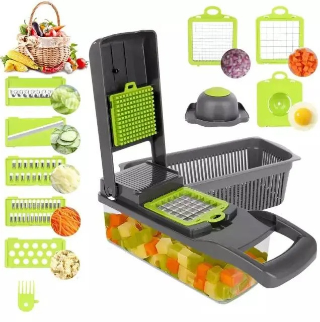 Multifunctional Kitchen Vegetable Cutter 12 in 1 Fruit potato Vegetable chopper Grater Slicer