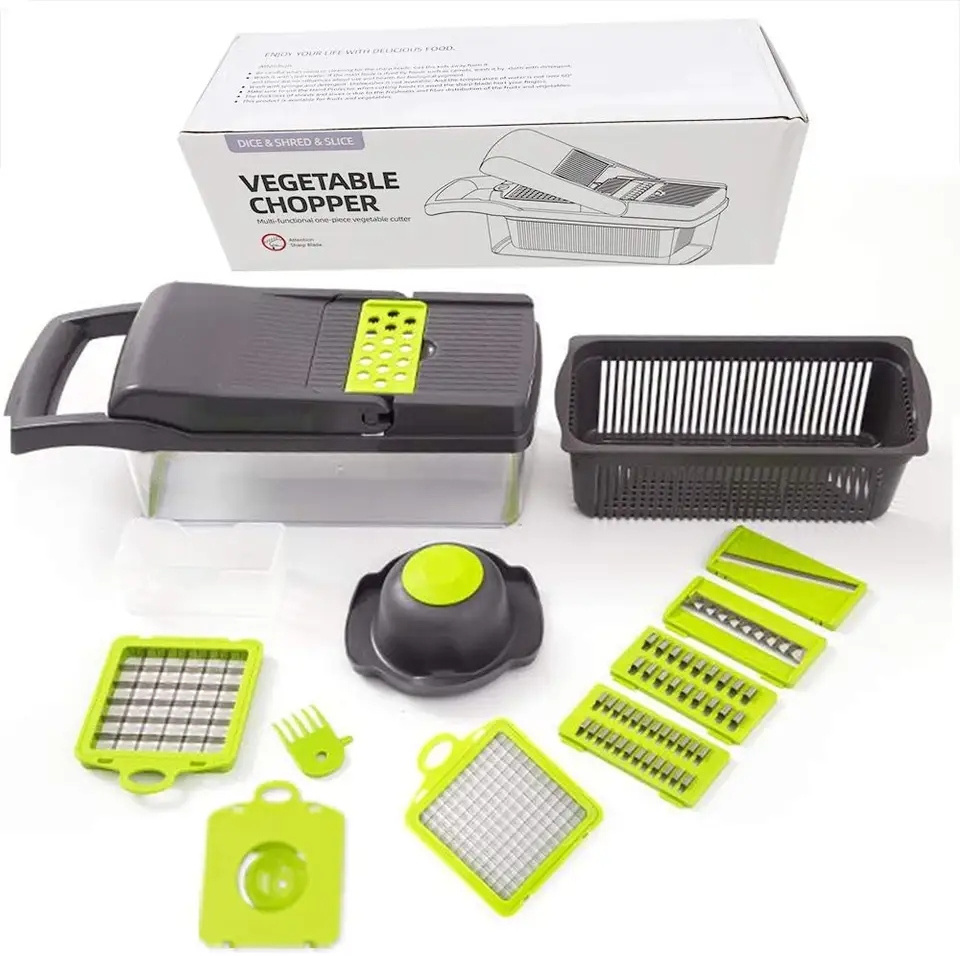 Multifunctional Kitchen Vegetable Cutter 12 in 1 Fruit potato Vegetable chopper Grater Slicer