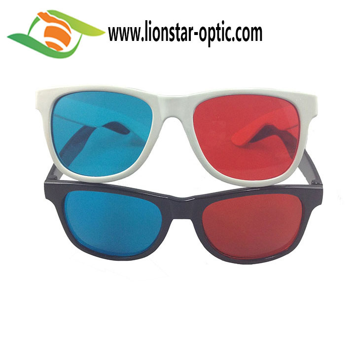 Factory supply promotion Gift Plastic Frame Full HD Red Cyan/blue 3D glasses custom logo color printing movie Glasses