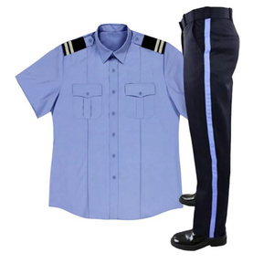 Custom made wholesale logo security guard uniform work shirt wholesale oem service custom made guard security uniforms