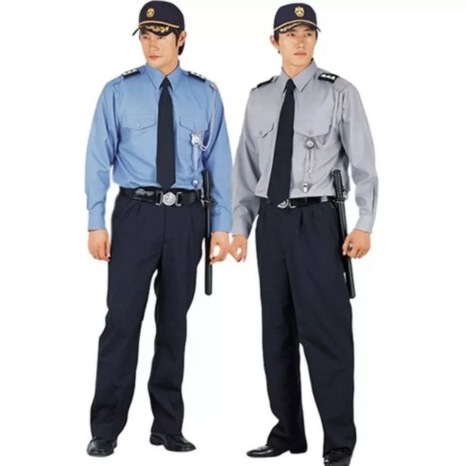 Custom made wholesale logo security guard uniform work shirt wholesale oem service custom made guard security uniforms