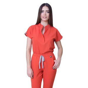 wholesale medical scrub Designs New Style Fashionable Apron Design Male Vest Medical Women Nurse Uniform Dress