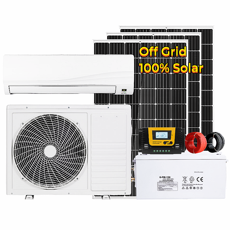 12000btu 18000btu panel solar inverter para solares split aire acondicionado con panel solar de 12000 btu 18000 btus