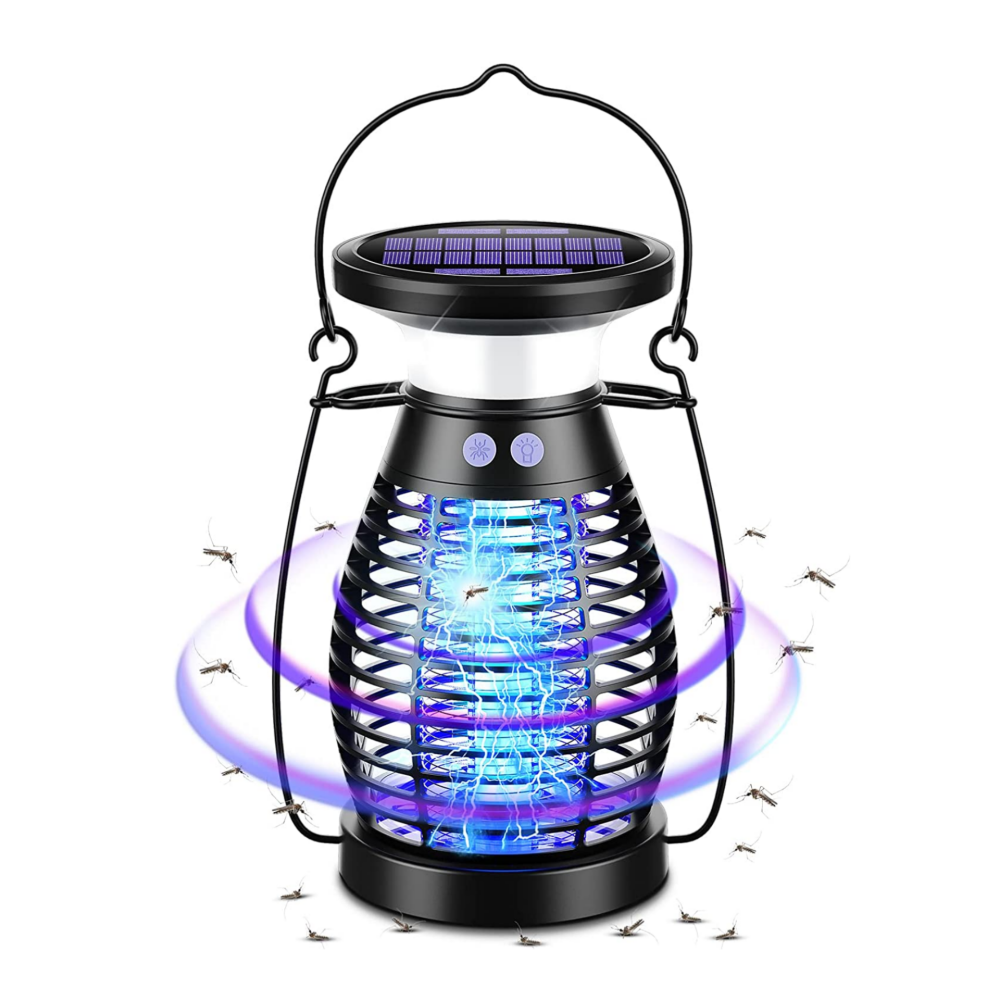 2023  UV LED Light Trapper Solar Bug Zapper Outdoor Electric Mosquito Killer Lamp For Home Patio Backyard Kitchen Camping