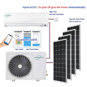 12000btu 18000btu panel solar inverter para solares split aire acondicionado con panel solar de 12000 btu 18000 btus