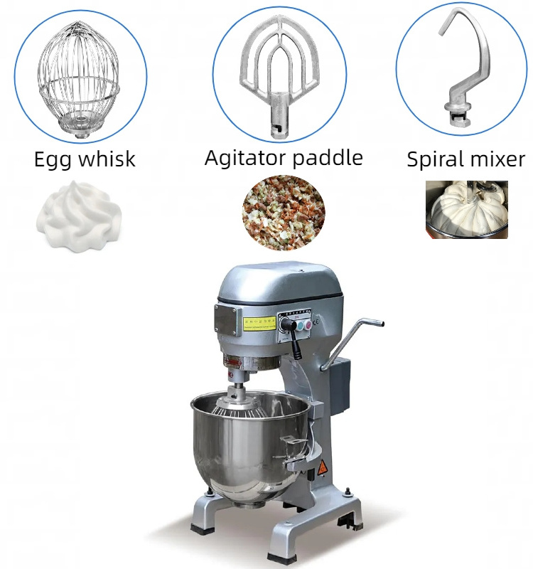 Commercial multifunction 20 liter cake mixer machine 5kg flour hobart planetary dough mixer