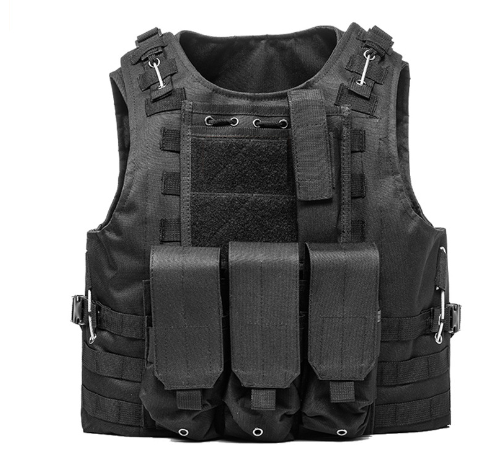 Heavy Duty Plate Carrier Adjustable Lightweight Oxford Protective Tactical Vest with Molle System